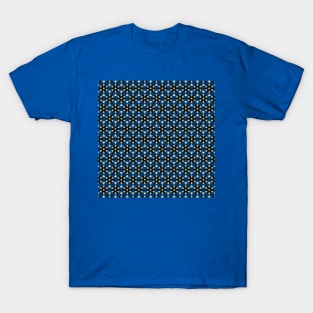 white and blue triangle pattern (triangle pattern art, triangle pattern drawing and triangle pattern design) T-Shirt